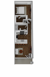 floor plan option in our apartment in Hurst, TX